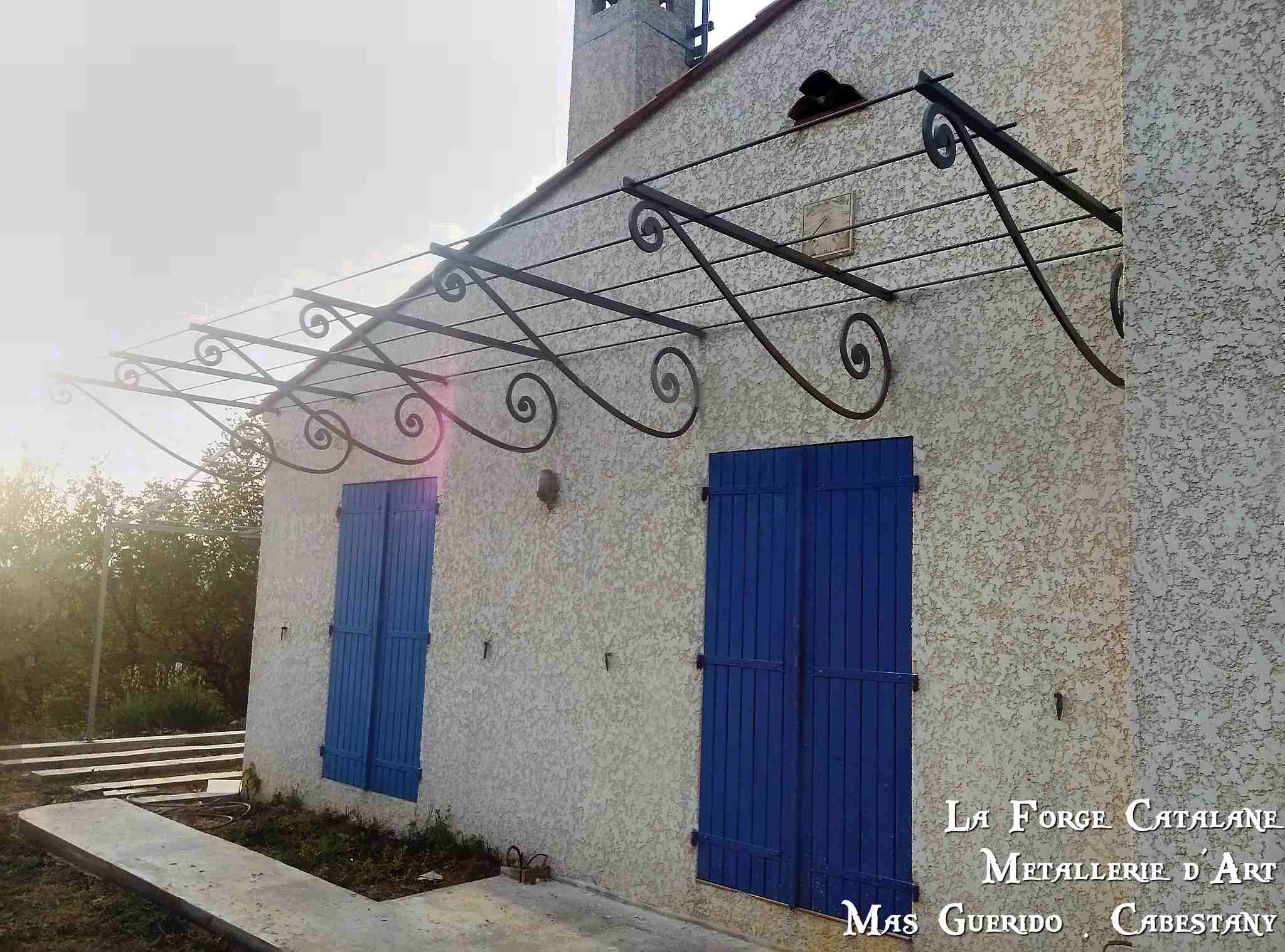 Treille droite filants rond volutes fer Forge Catalane Cabestany (3).jpg